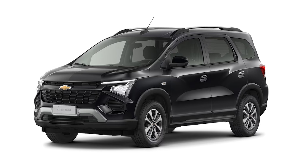 Chevrolet Spin LT na cor Preto Ouro Negro